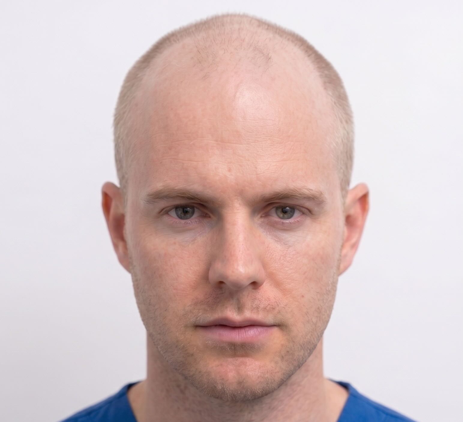 Après — greffe cheveux